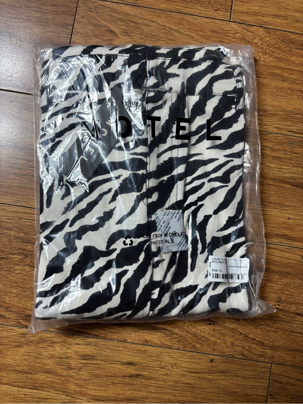 Motel Rocks Black & White Zebra Wide-Leg Jeans